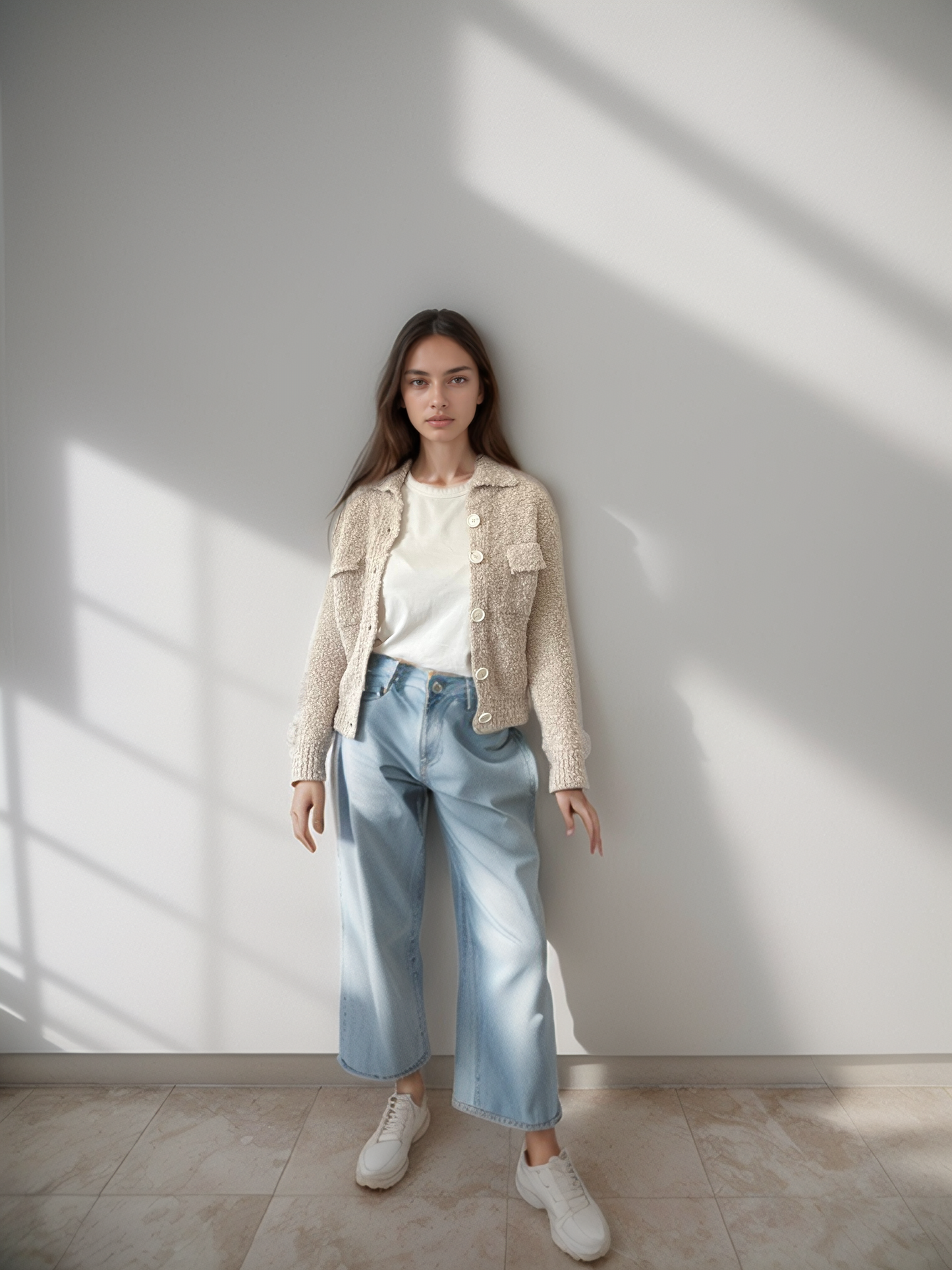 Bomber Boucle in Lana